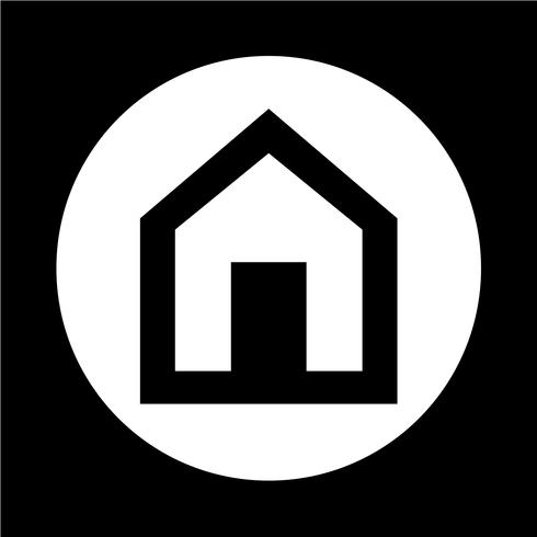 Onroerend goed huis pictogram vector