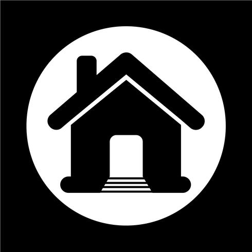 Onroerend goed huis pictogram vector