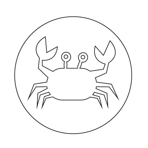 krab pictogram vector