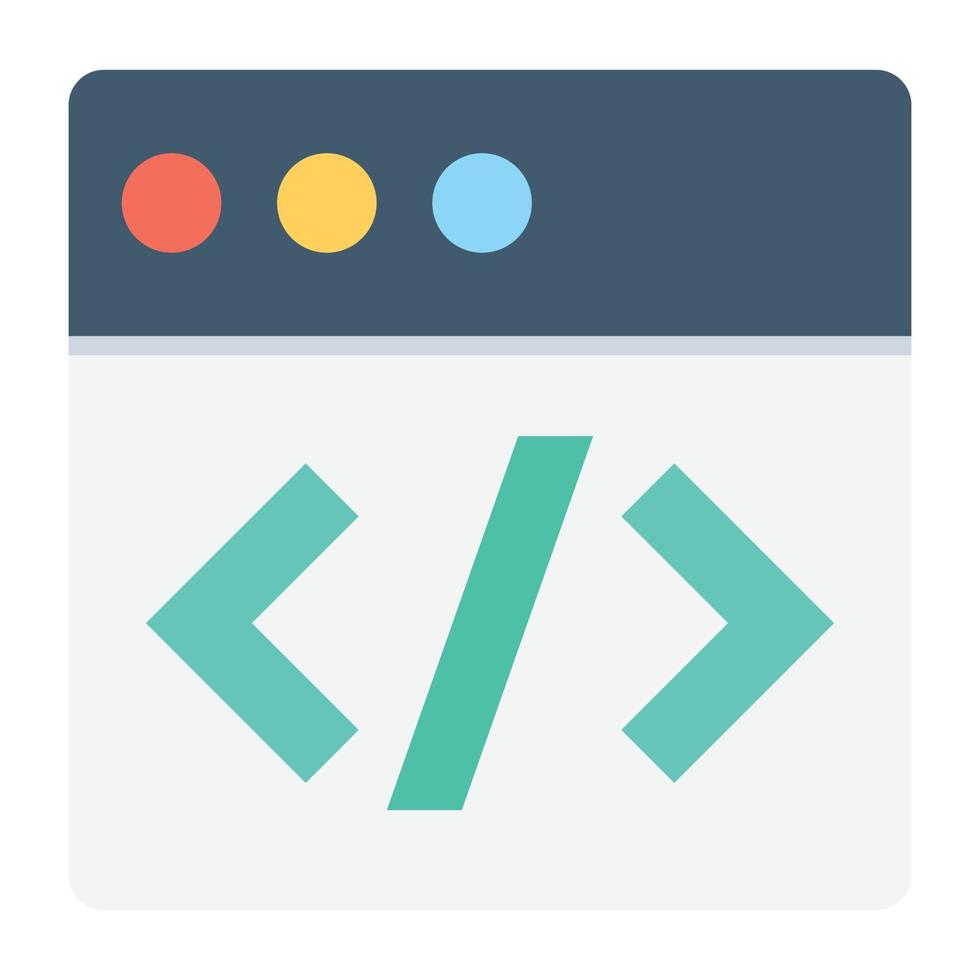 html-coderingsconcepten vector