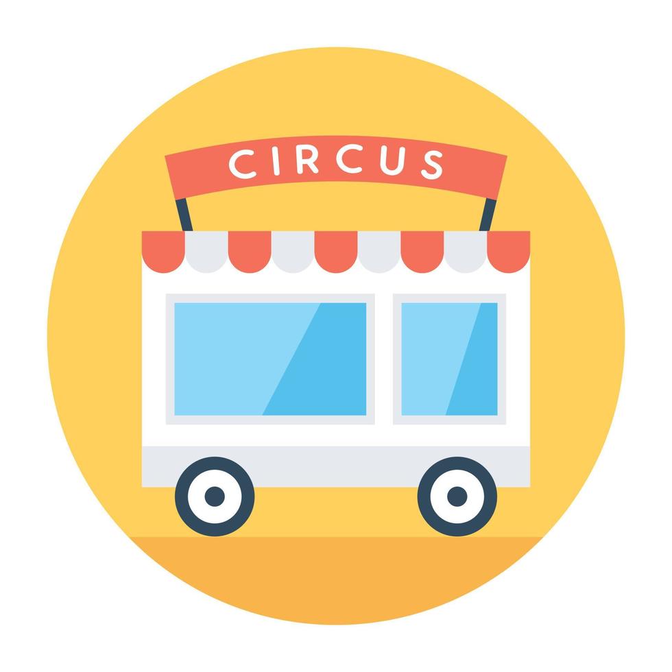 circuswagen concepten vector