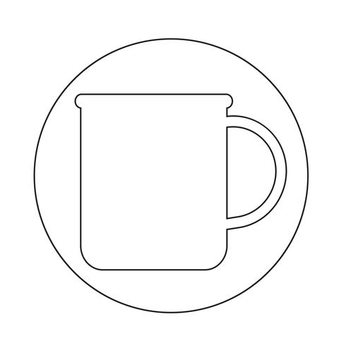 kopje thee koffie pictogram vector