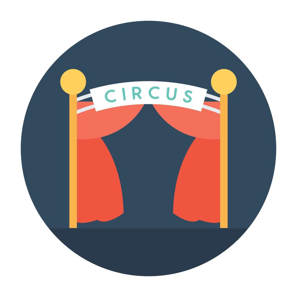 trendy circusconcepten vector