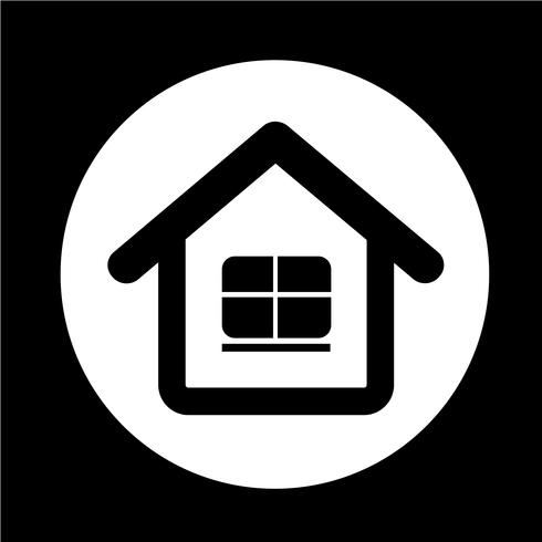 Onroerend goed huis pictogram vector