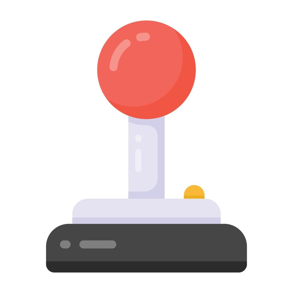 een joystick voor een gamecontroller in plat ontwerp vector