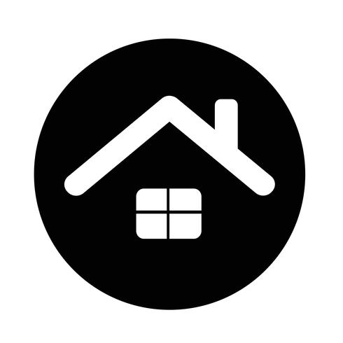 Onroerend goed huis pictogram vector