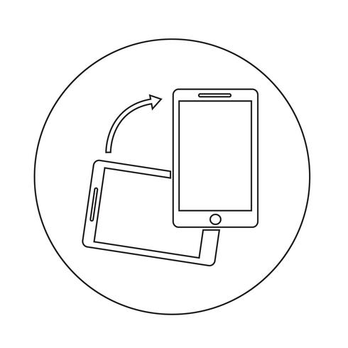 mobiele telefoonpictogram vector