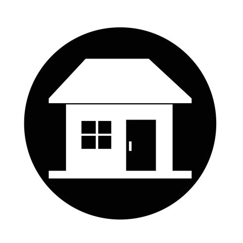 Onroerend goed huis pictogram vector