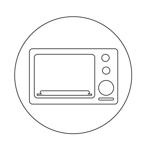 oven pictogram vector