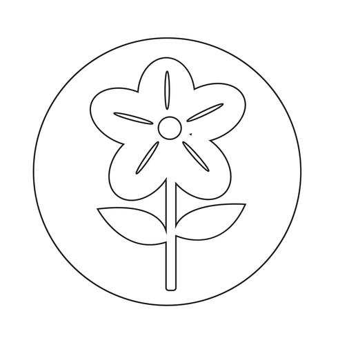 Bloem pictogram vector