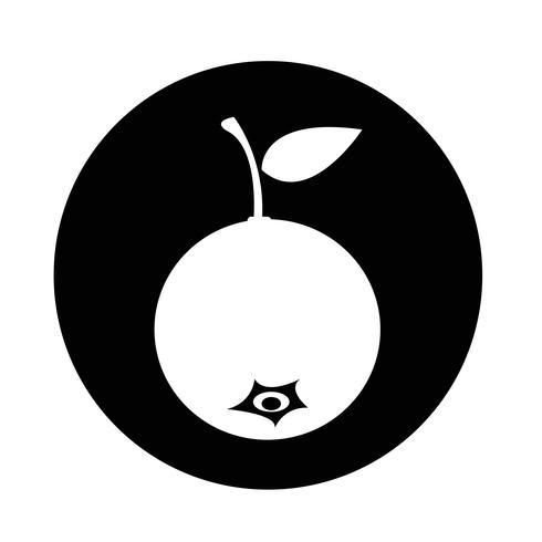 bosbes fruit pictogram vector