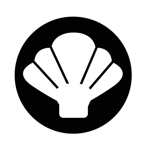Shell-pictogram vector