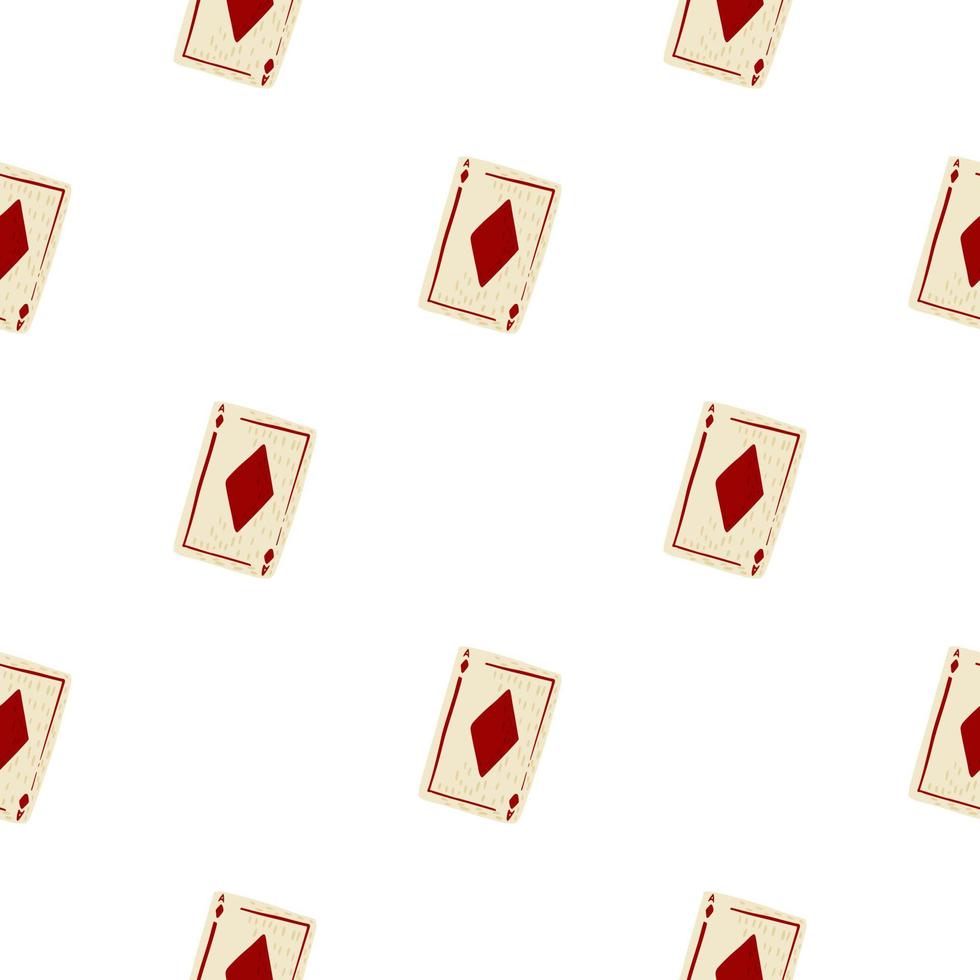 spel kaarten diamanten naadloze patroon. gokken ontwerpen. vector