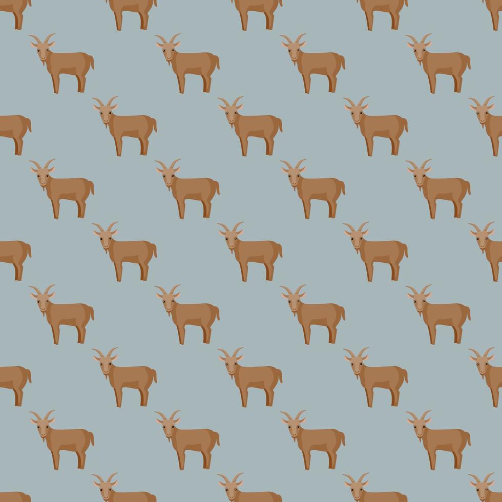 naadloze patroon van geit. huisdieren op kleurrijke achtergrond. vectorillustratie voor textiel. vector