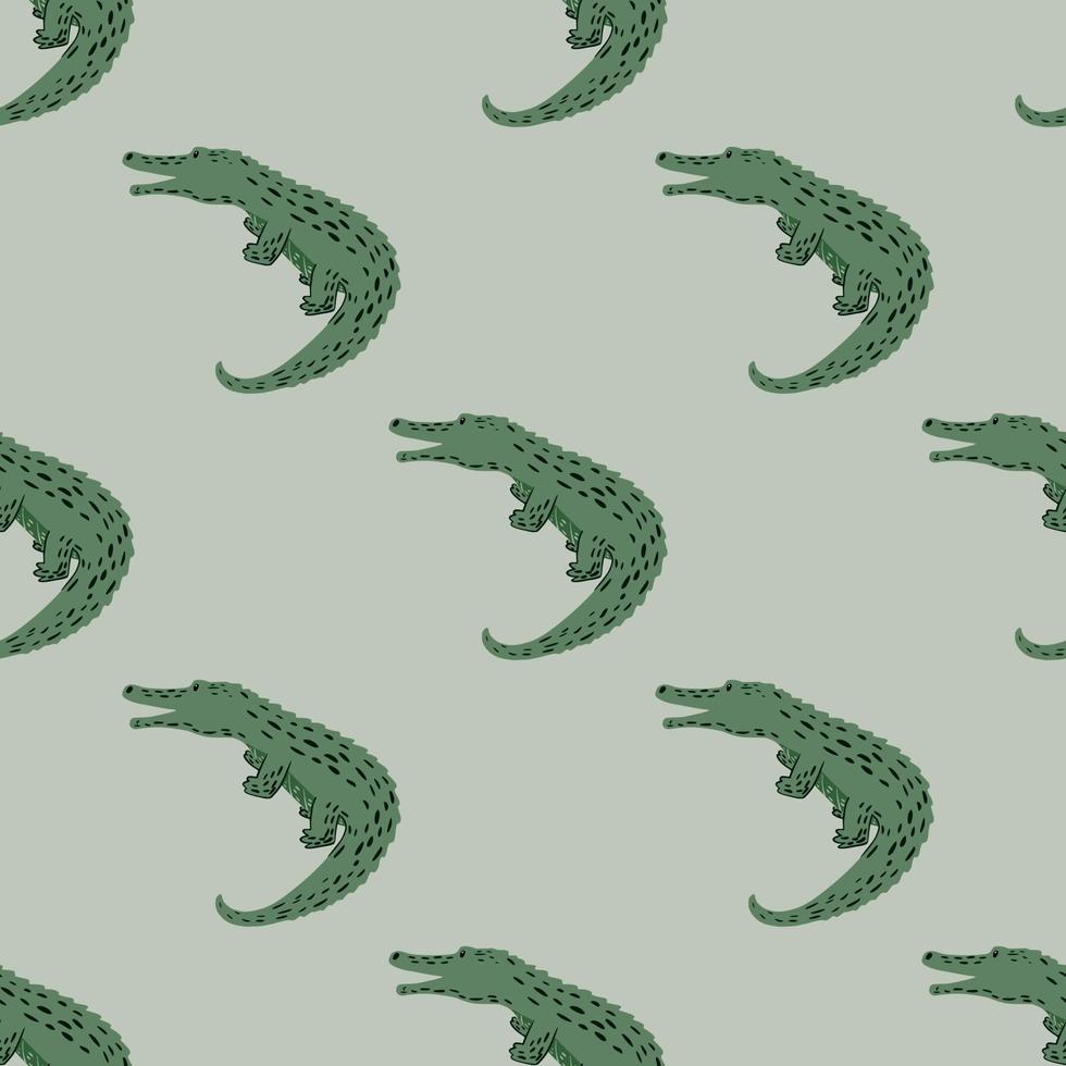 schattige krokodillen naadloze pattern.funny dieren achtergrond. vector