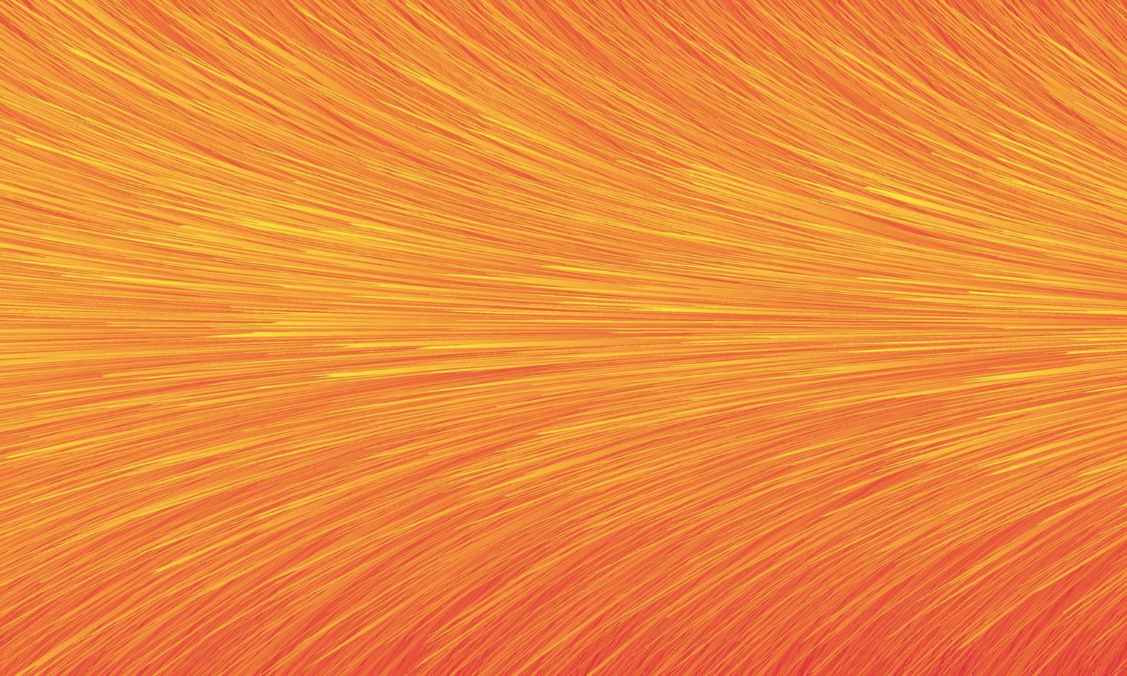 oranje en gele abstracte achtergrond met lichtstralen textuur lijnen in beweging vector