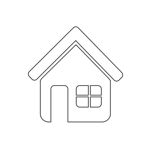 Teken van huis pictogram vector