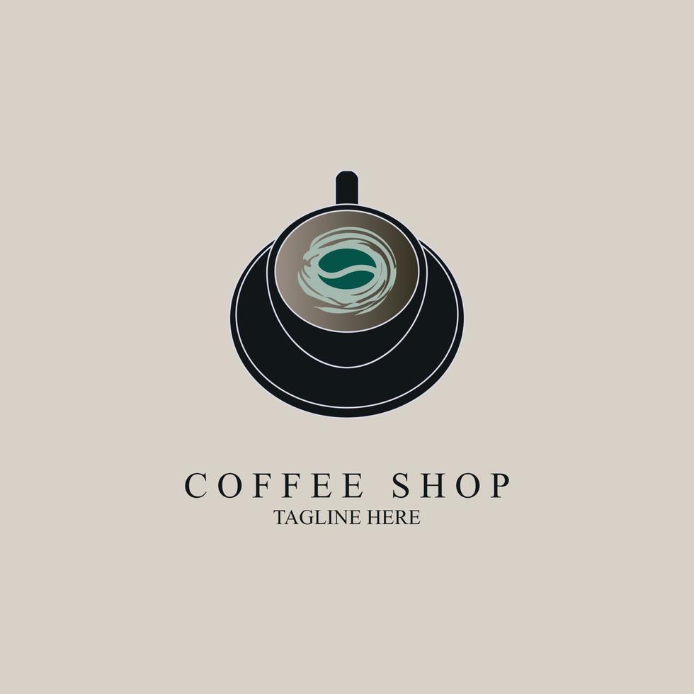 coffeeshop logo sjabloonontwerp voor merk of bedrijf en andere vector