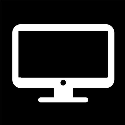 Desktop computerpictogram vector