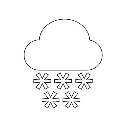 Cloud regen pictogram vector