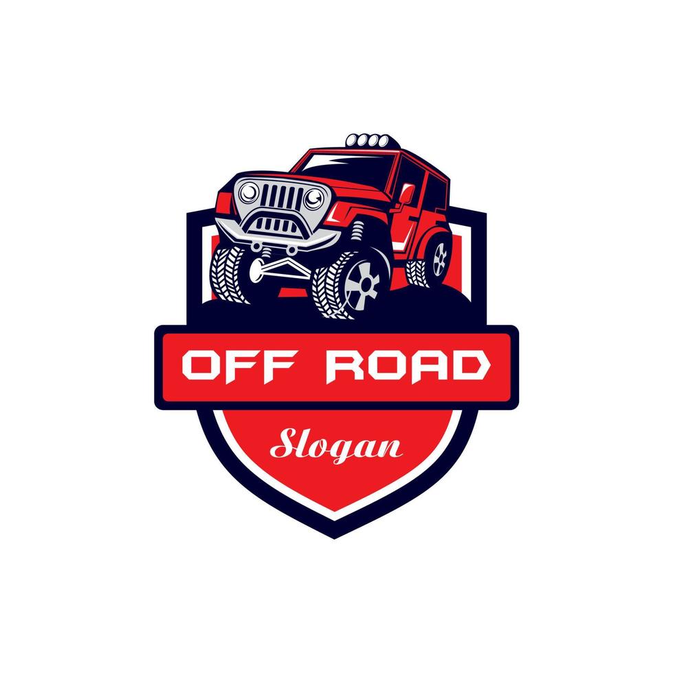 offroad-logo, snelheidsauto-logo vector