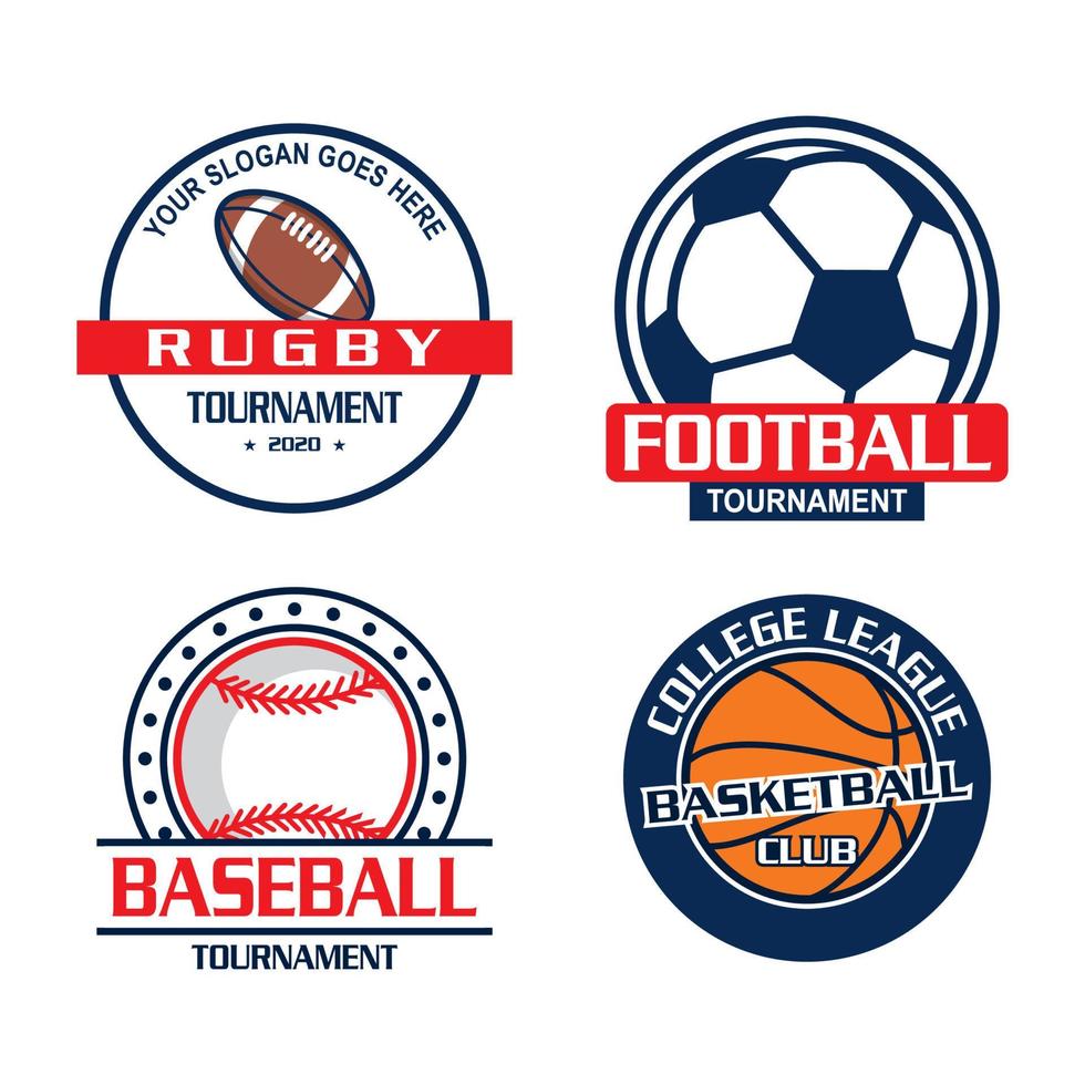 toernooi embleem logo, sport embleem logo vector