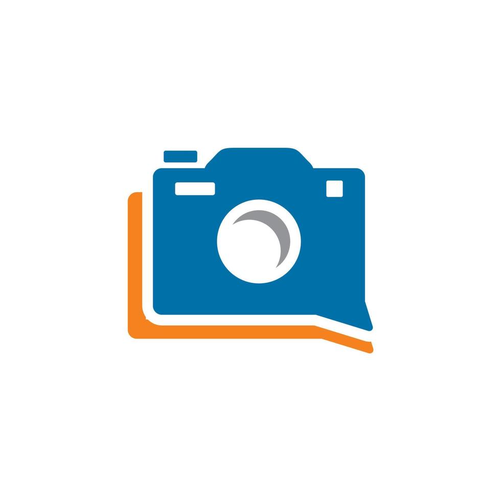 praat camera logo, foto bericht logo vector