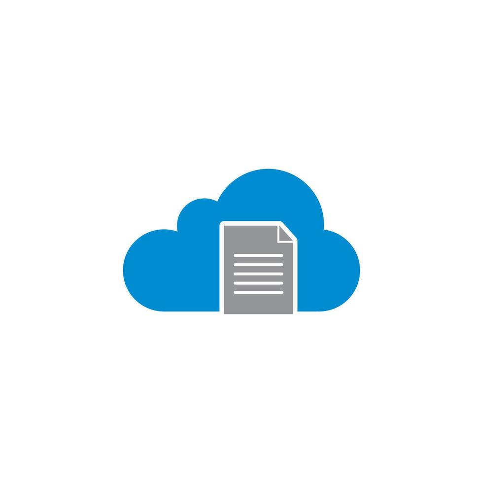 document cloud-logo, technologie-logo vector