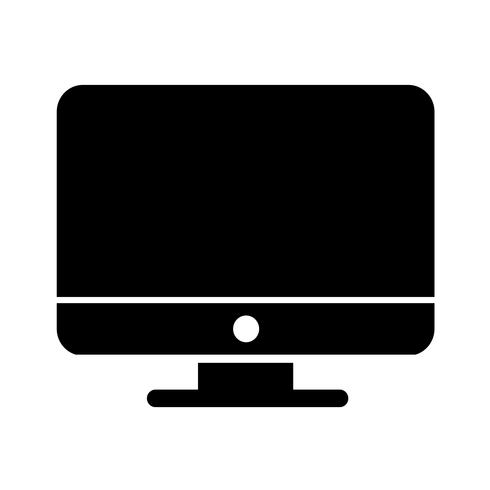Desktop computerpictogram vector