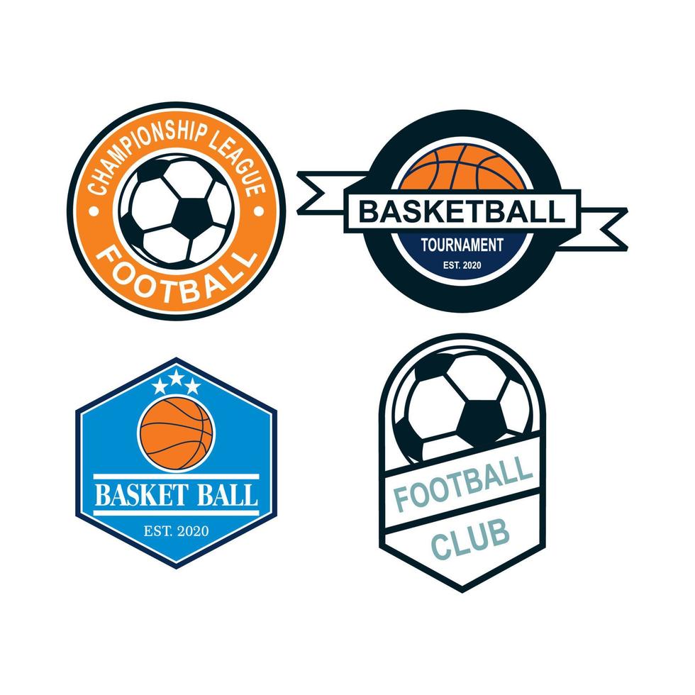 een set kampioenschapsvectoren, een set sportlogo's vector