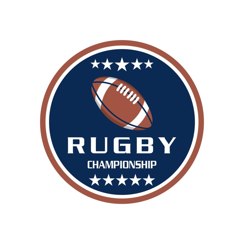 rugby embleem logo, sport logo vector