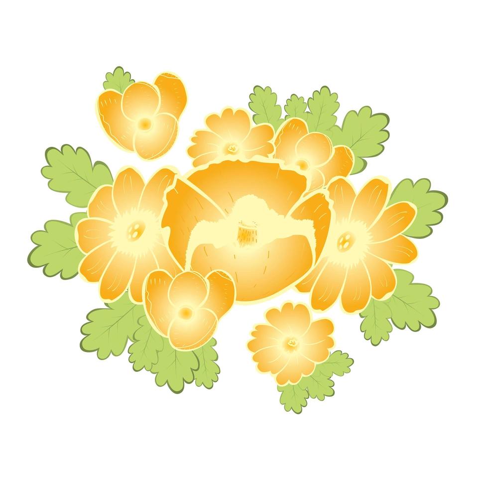 abstract naadloos patroon met gouden bloemen. vector