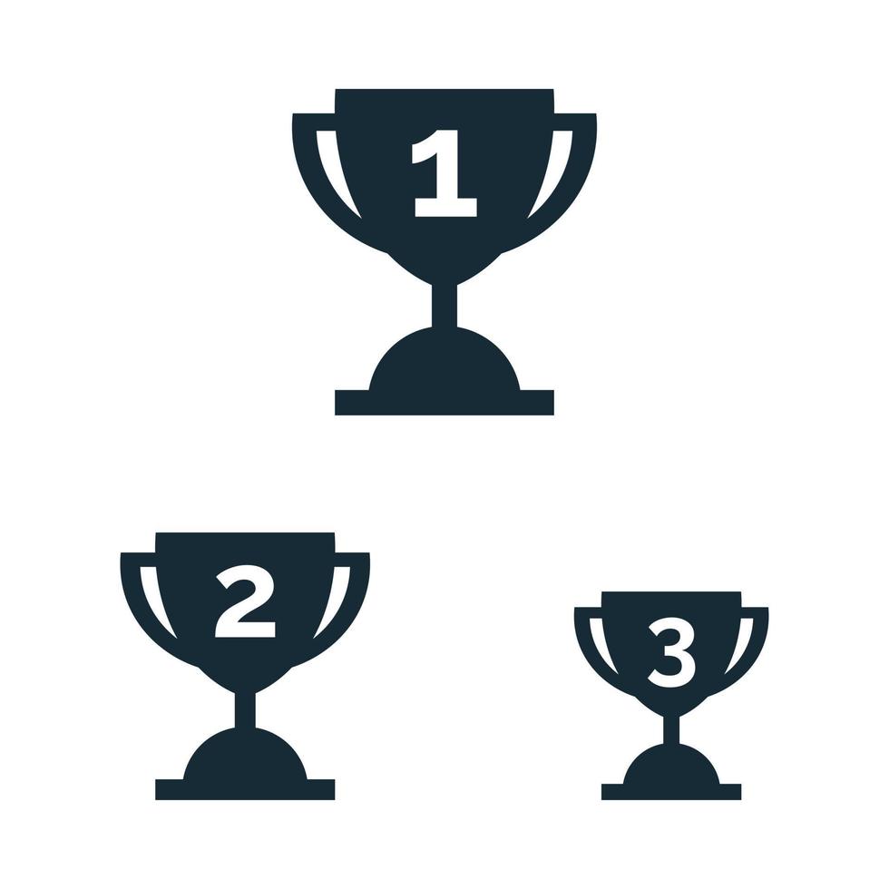 trofee pictogram ontwerp sjabloon elementen vector