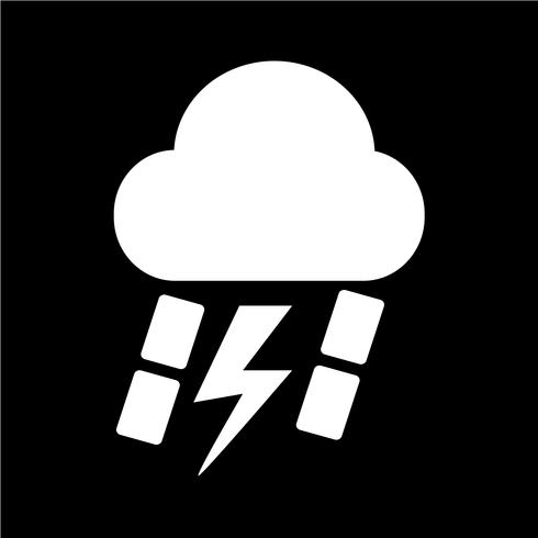 Cloud regen pictogram vector