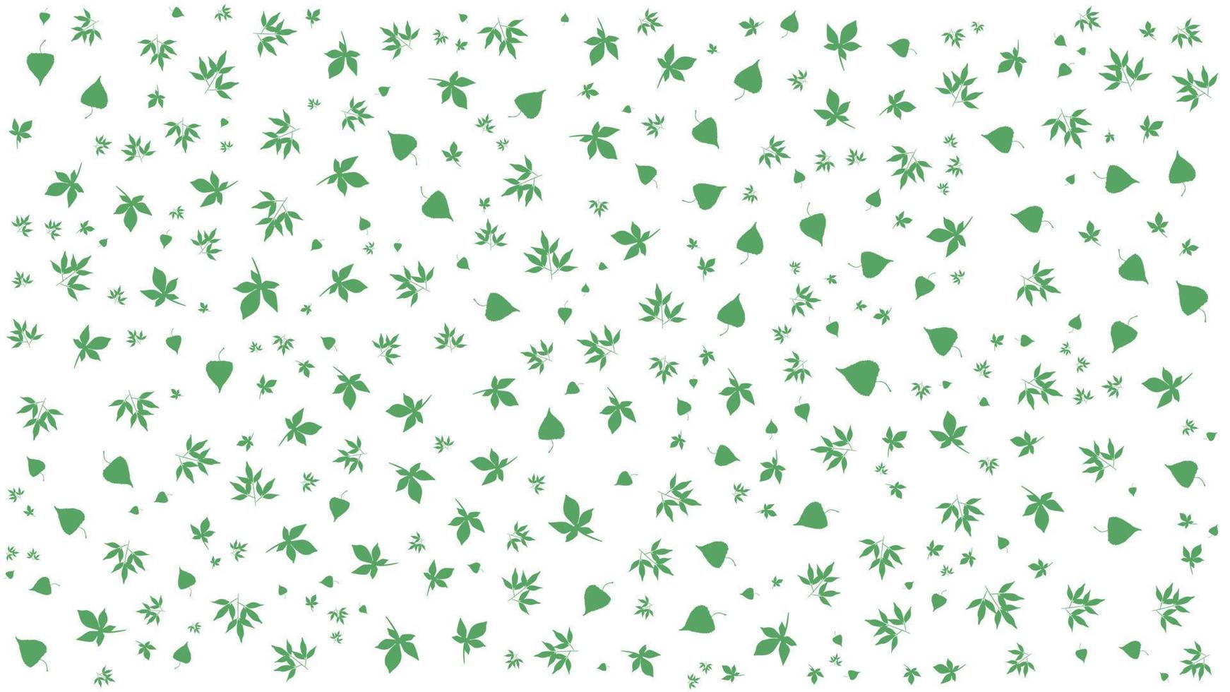 bloempatroon wit en groen ornament vector