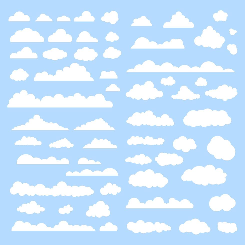 Wolken vector set