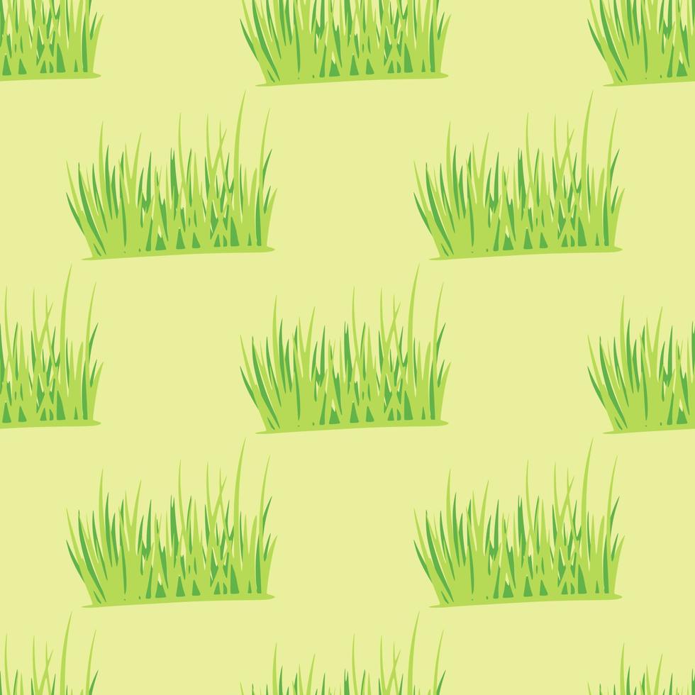 gras naadloos patroon. achtergrond van gazon. vector