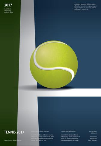 Tennis kampioenschap Poster vectorillustratie vector