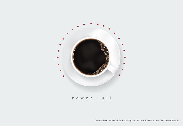 Koffieaffiche Advertentie Flayers Vector Illustration