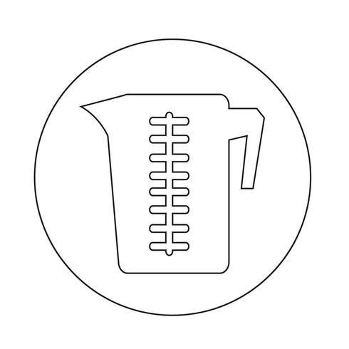 Maatbeker pictogram vector