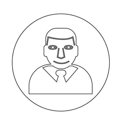 Zakenman pictogram vector