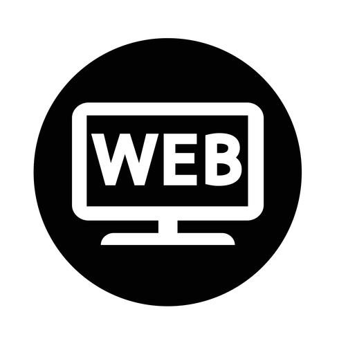 Web TV-pictogram vector