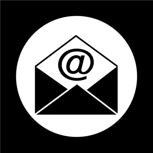 e-mail envelop pictogram vector