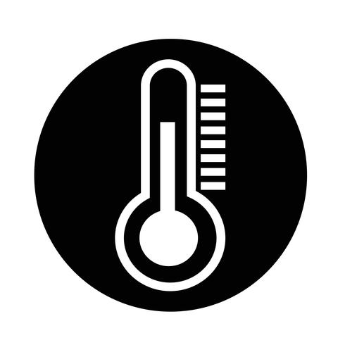 thermometer pictogram vector