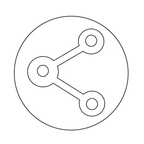 deel web pictogram vector