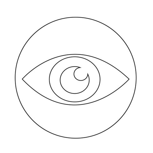 oog pictogram vector