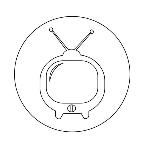 tv-pictogram vector