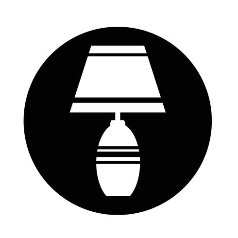 huishoudlamp pictogram vector