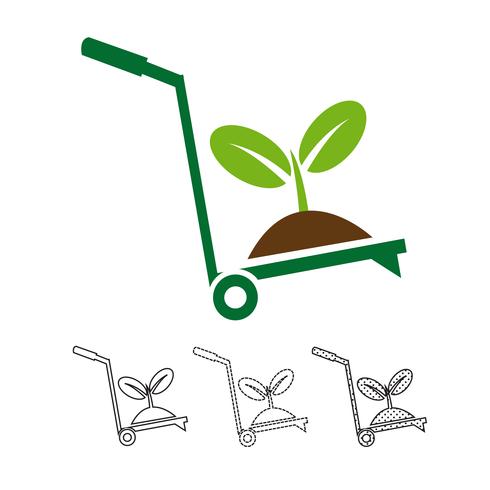 Plant boom pictogram vector