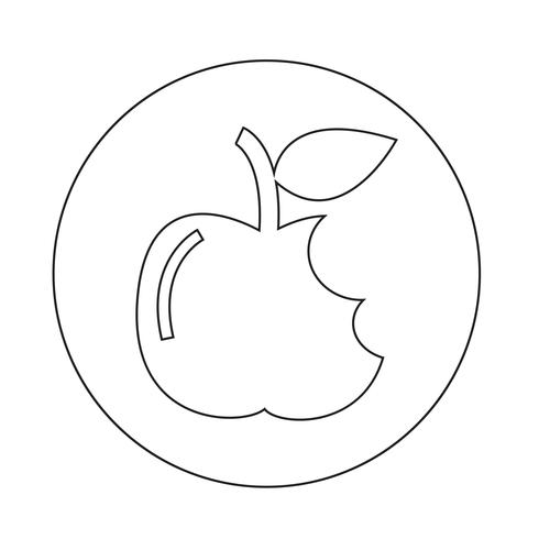 Apple-pictogram vector